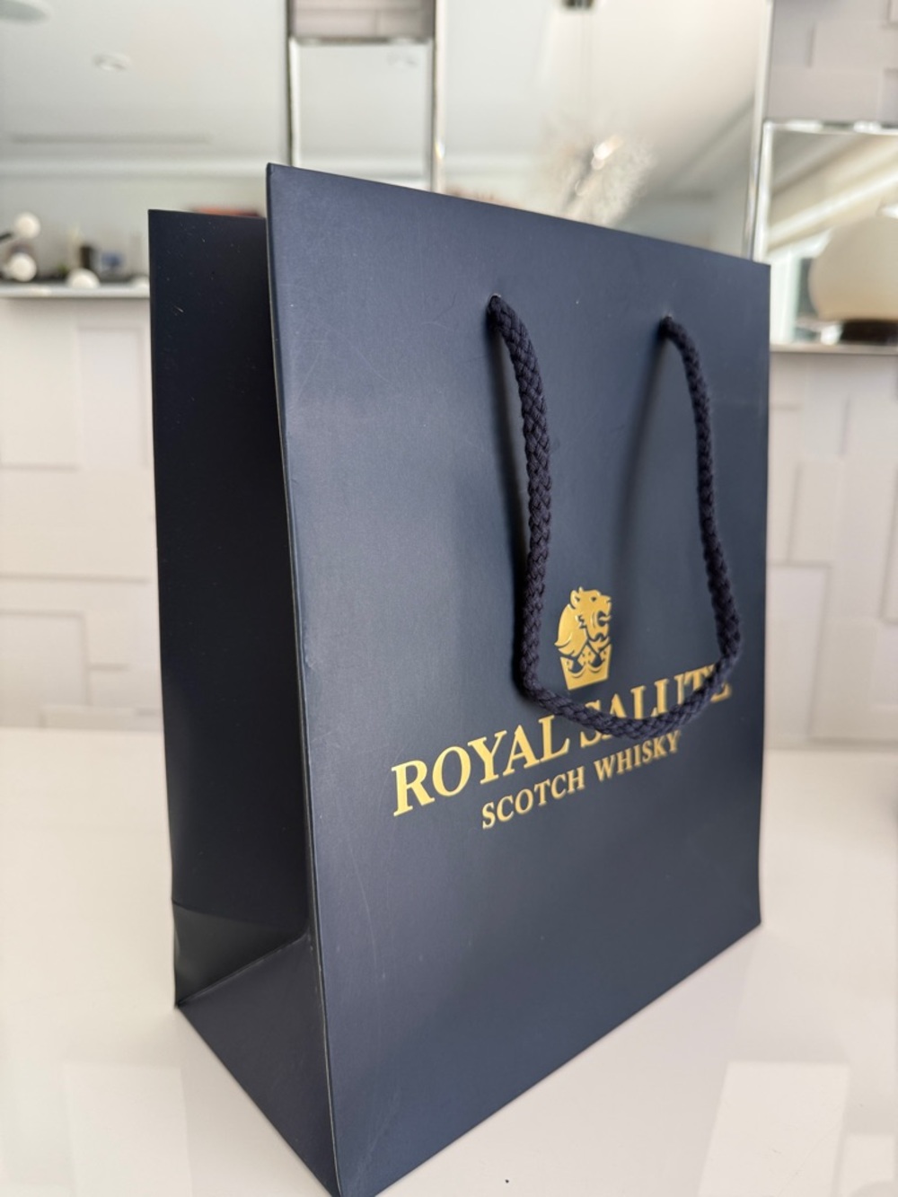 Blue and Gold Gift Bag for Men
